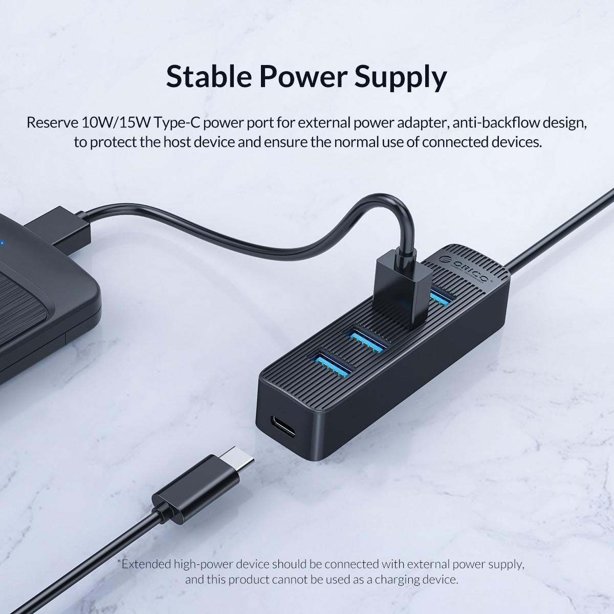 7-Port Usb 3.0 Hub With Black Design 13