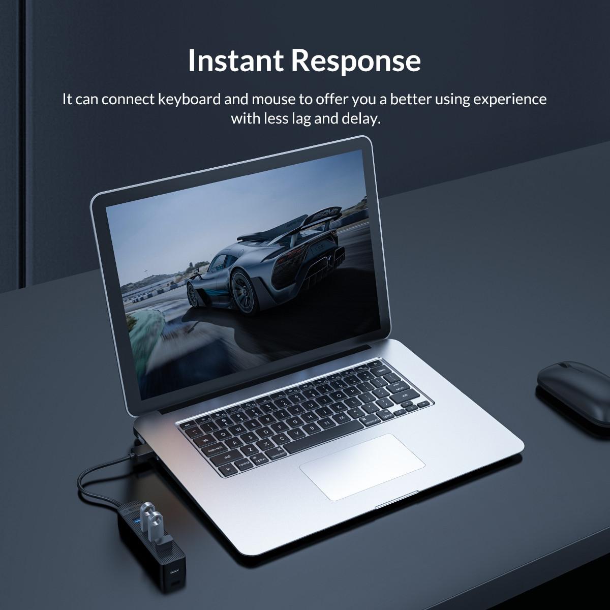 7-Port Usb 3.0 Hub With Black Design 14