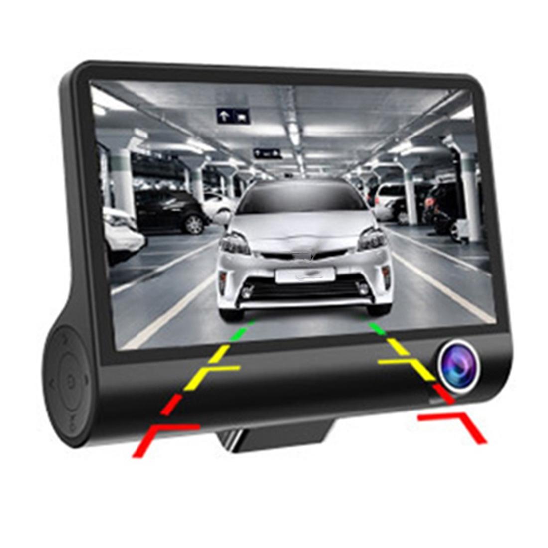 Full Hd 1080p 3-channel Car Dvr with 4 Ips Screen 5mp Camera and 170 Degree Wide Angle 10
