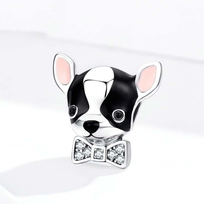 925 Sterling Silver Charming Chihuahua Beaded Bracelet 3