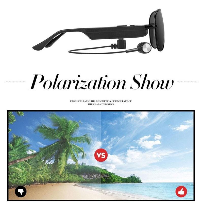 Wireless Bluetooth Sunglasses with Music Earphones and Mic 5