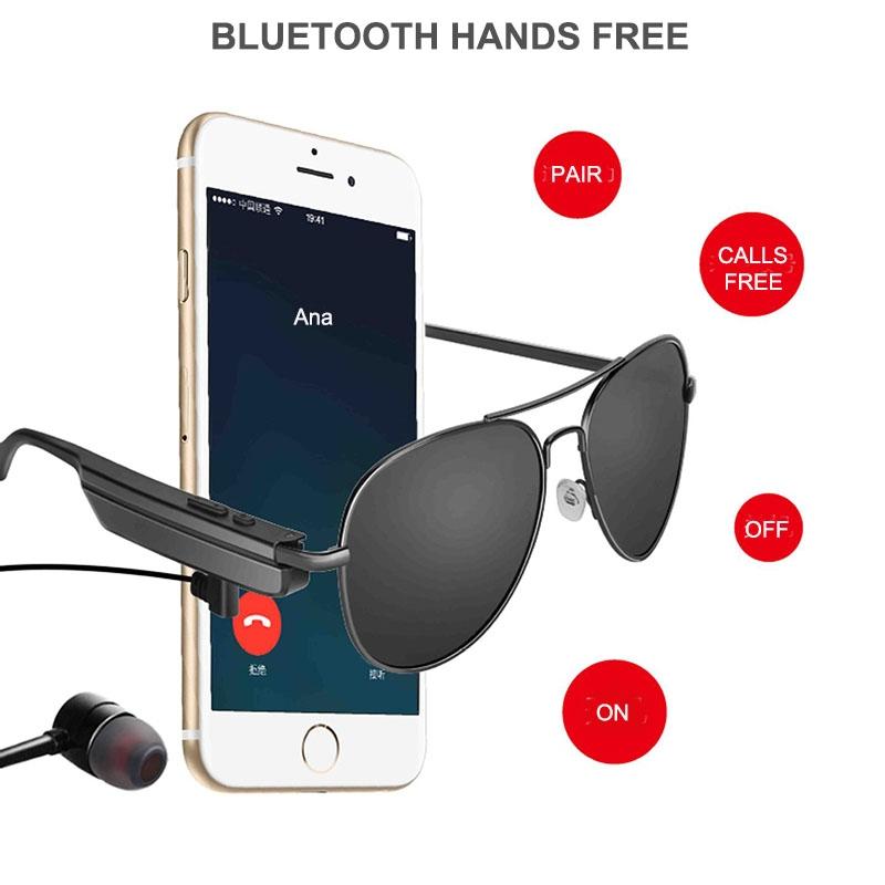 Wireless Bluetooth Sunglasses with Music Earphones and Mic 9