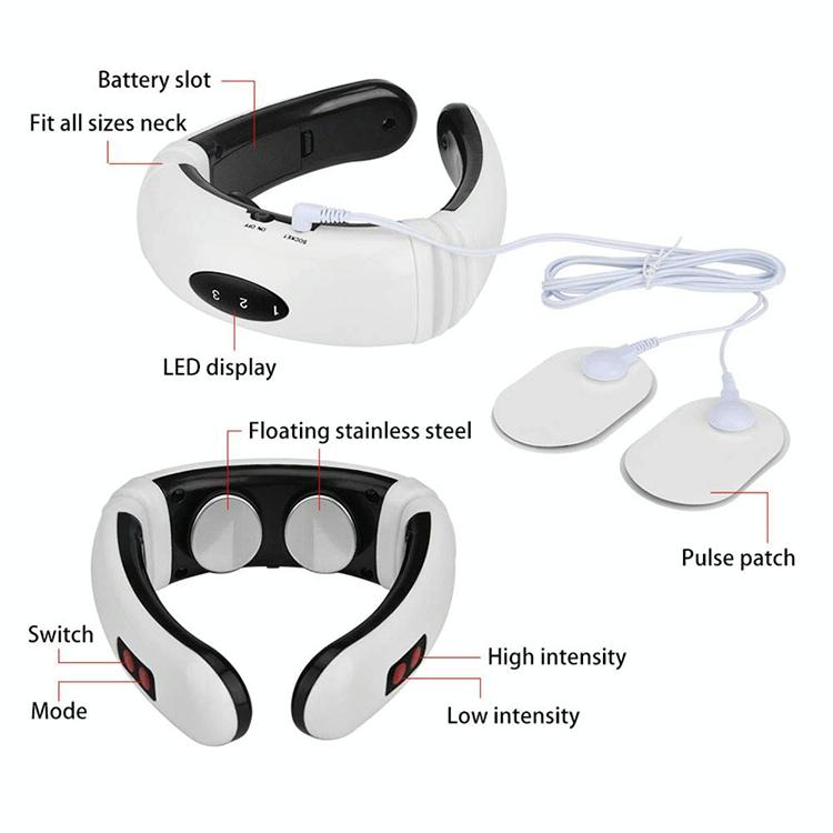 Portable Electric Neck Massager 1300 Mah Usb Charging 6