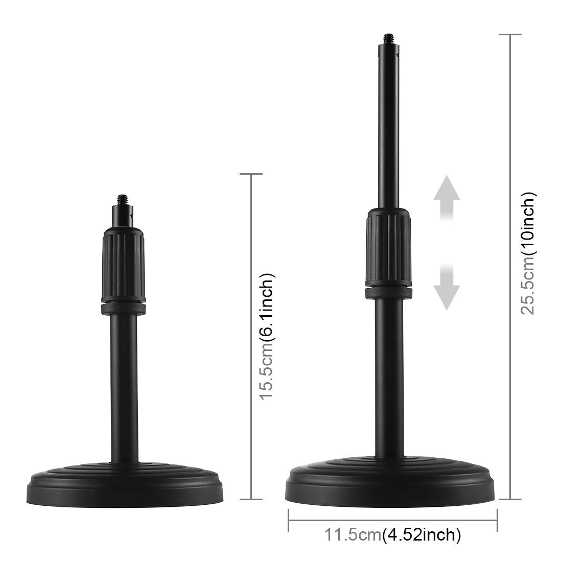 Horizontal Dual Phone Brackets Desktop Ring Light Kit - 4.7 Inch 3