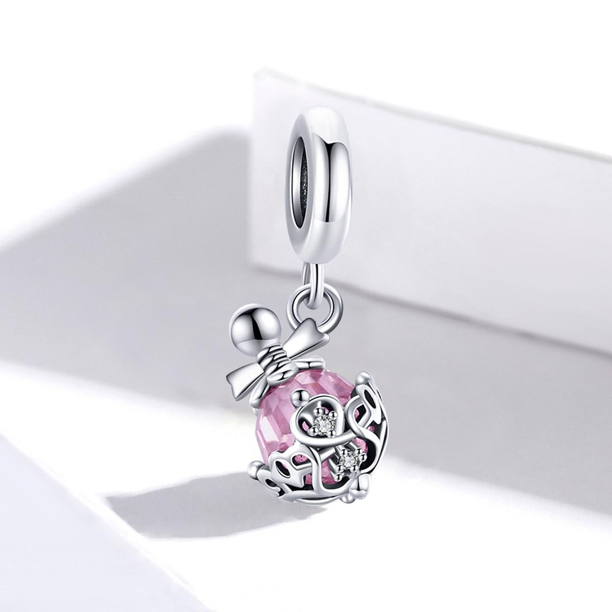 925 Sterling Silver Perfume Bottle Pendant For Diy Bracelets & Necklaces 3