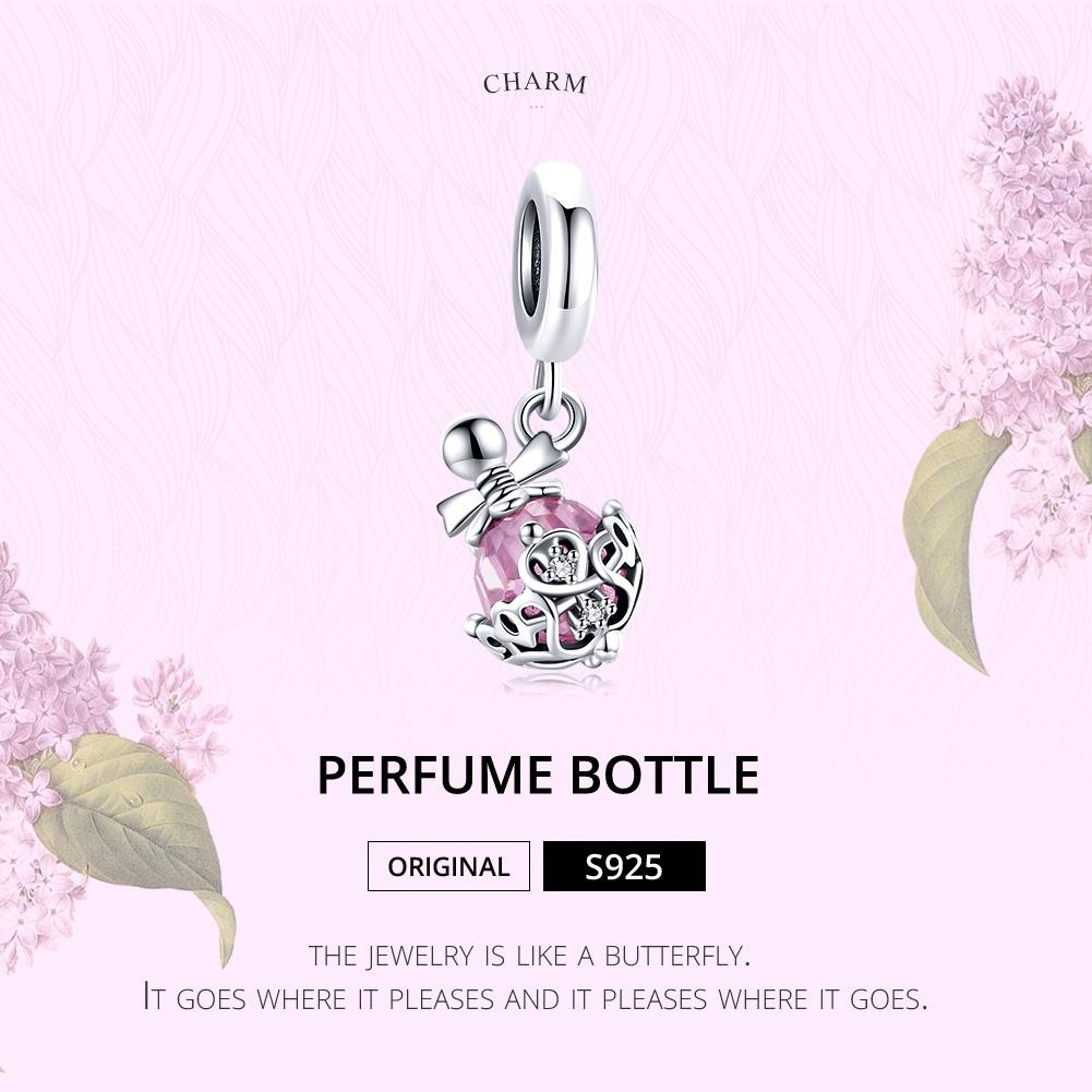925 Sterling Silver Perfume Bottle Pendant For Diy Bracelets & Necklaces 4