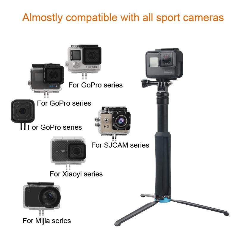 Foldable Tripod Selfie Stick for Action Cameras - 23.5-81cm Length 8