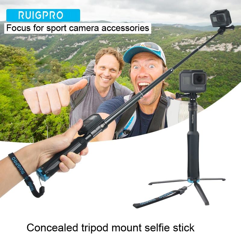 Foldable Tripod Selfie Stick for Action Cameras - 23.5-81cm Length 11