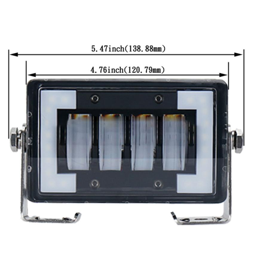 4.76 Inch 24W Dc 12 - 24V 1800Lm Ip67 Car Work Lights / Front Bumper Lights / Roof Lights With Holder 3