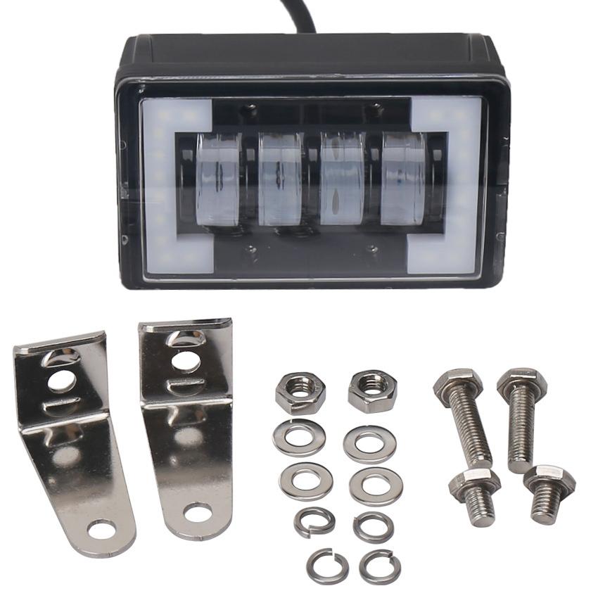 4.76 Inch 24W Dc 12 - 24V 1800Lm Ip67 Car Work Lights / Front Bumper Lights / Roof Lights With Holder 6