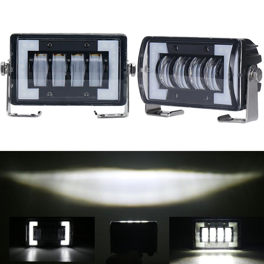 4.76 Inch 24W Dc 12 - 24V 1800Lm Ip67 Car Work Lights / Front Bumper Lights / Roof Lights With Holder 7