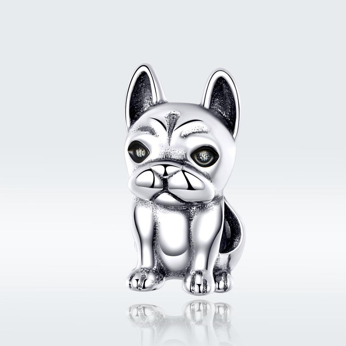 925 Sterling Silver French Bulldog Beaded Diy Bracelet 3