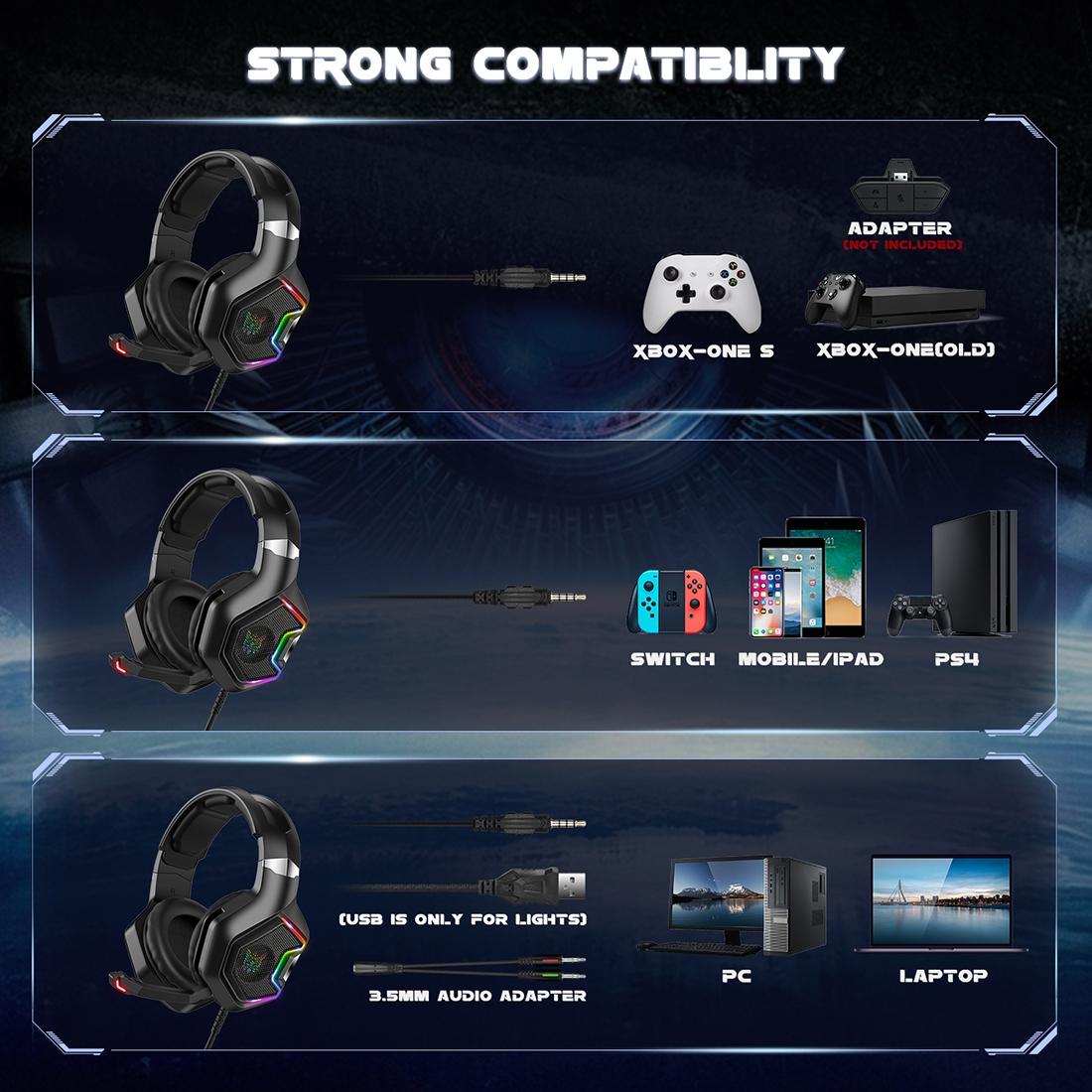 K10 Pro Wired Gaming Headset With Mic 9