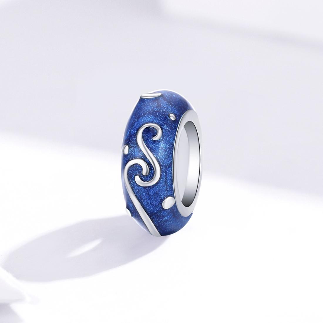 925 Sterling Silver Blue Star Beaded Bracelet Charms 3