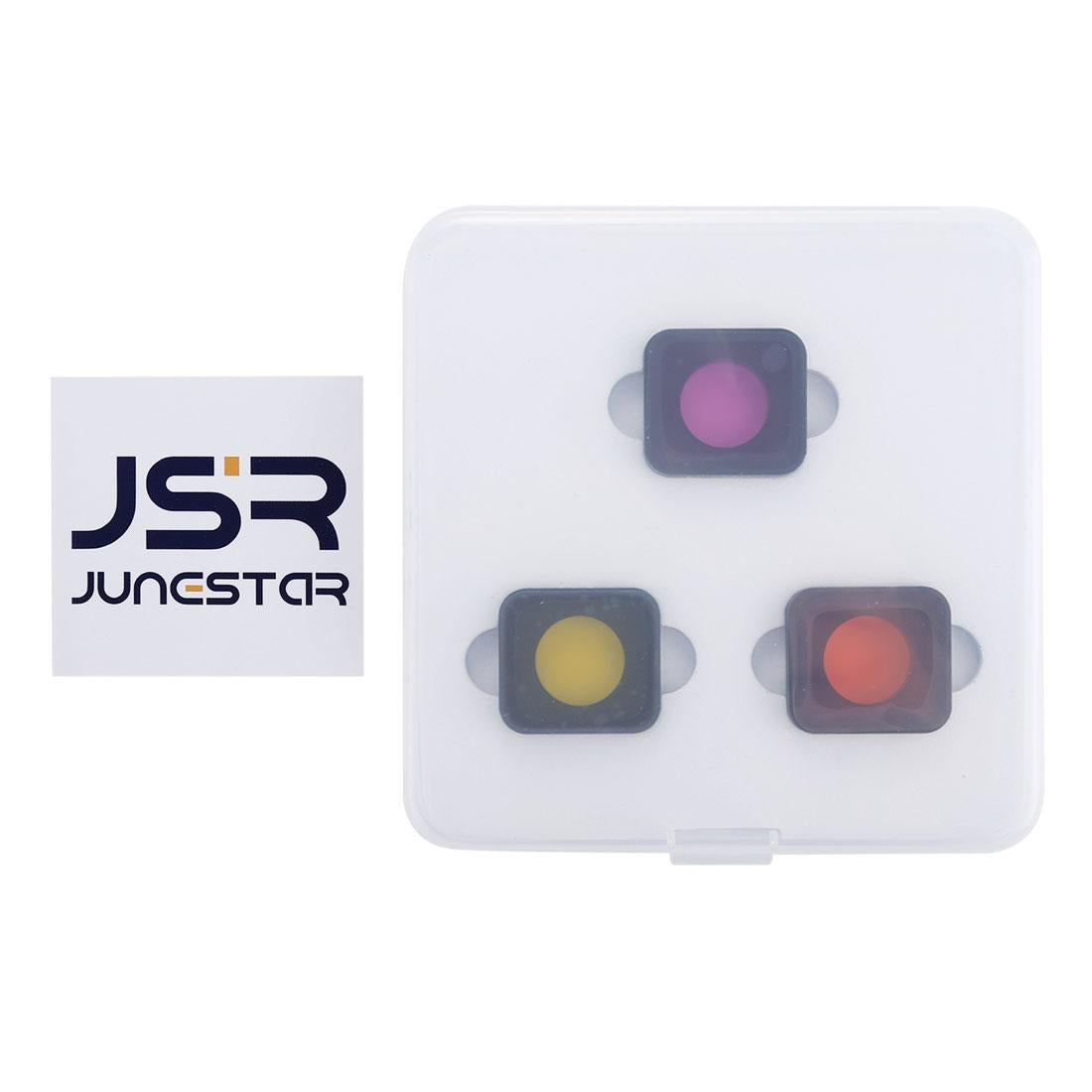 3-in-1 Snap-on Lens Filter for Gopro Hero6 / 5 - Red Yellow Purple 5