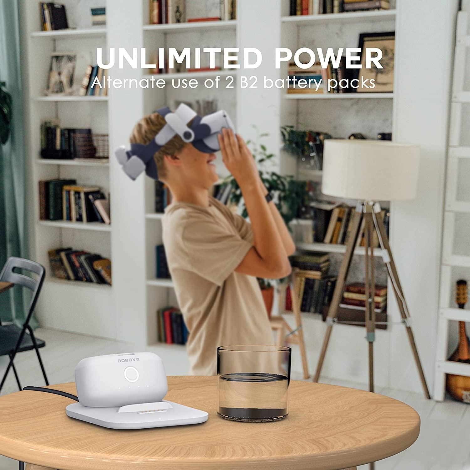 Elite Strap Dual Battery Magnetic Dock for Oculus Quest 2 Charging 9