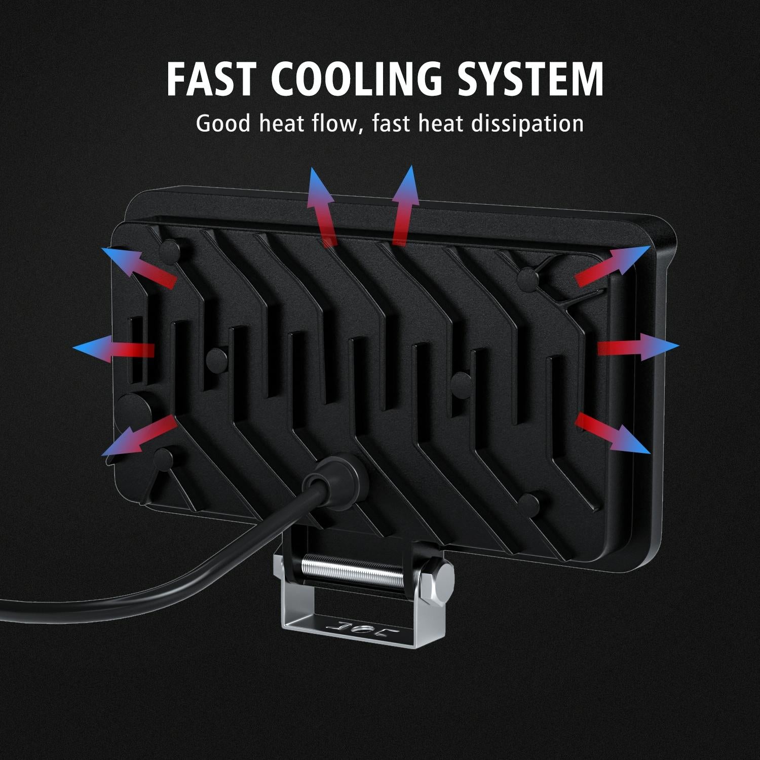 Cs - 1242A1 Car 4 Inch Square 32Leds Highlight Work Light Modified Front Bumper Lamp Spotlight 7