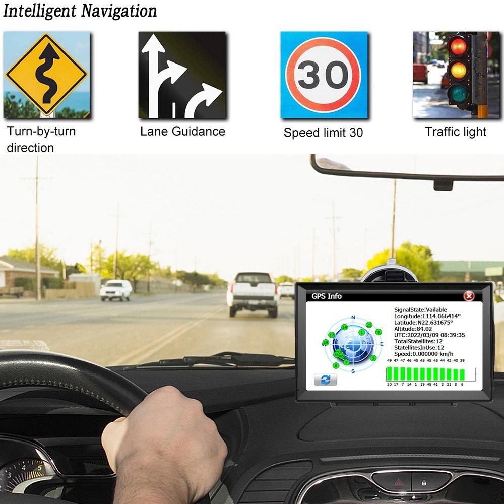 8 Inch Car Gps Navigator - 9 Screen Bluetooth Africa Map - South America Map 11