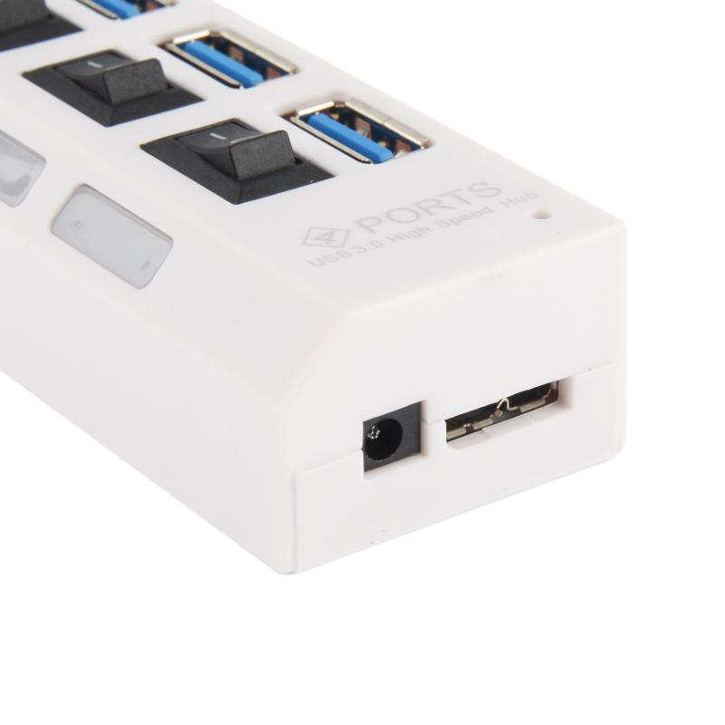 4-Port Usb 3.0 Hub 5Gbps Speed Plug & Play 1Tb Support - Black 5