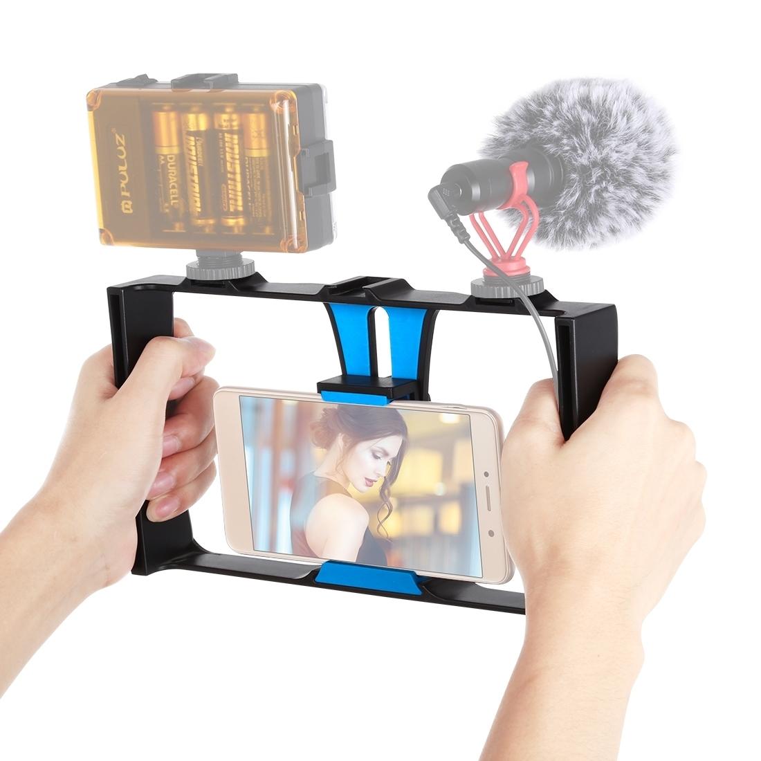 Smartphone Video Rig For Vlogging And Filmmaking - Blue 14