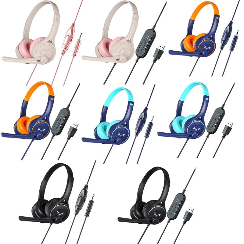 3.5Mm Online Class Headset Black 3