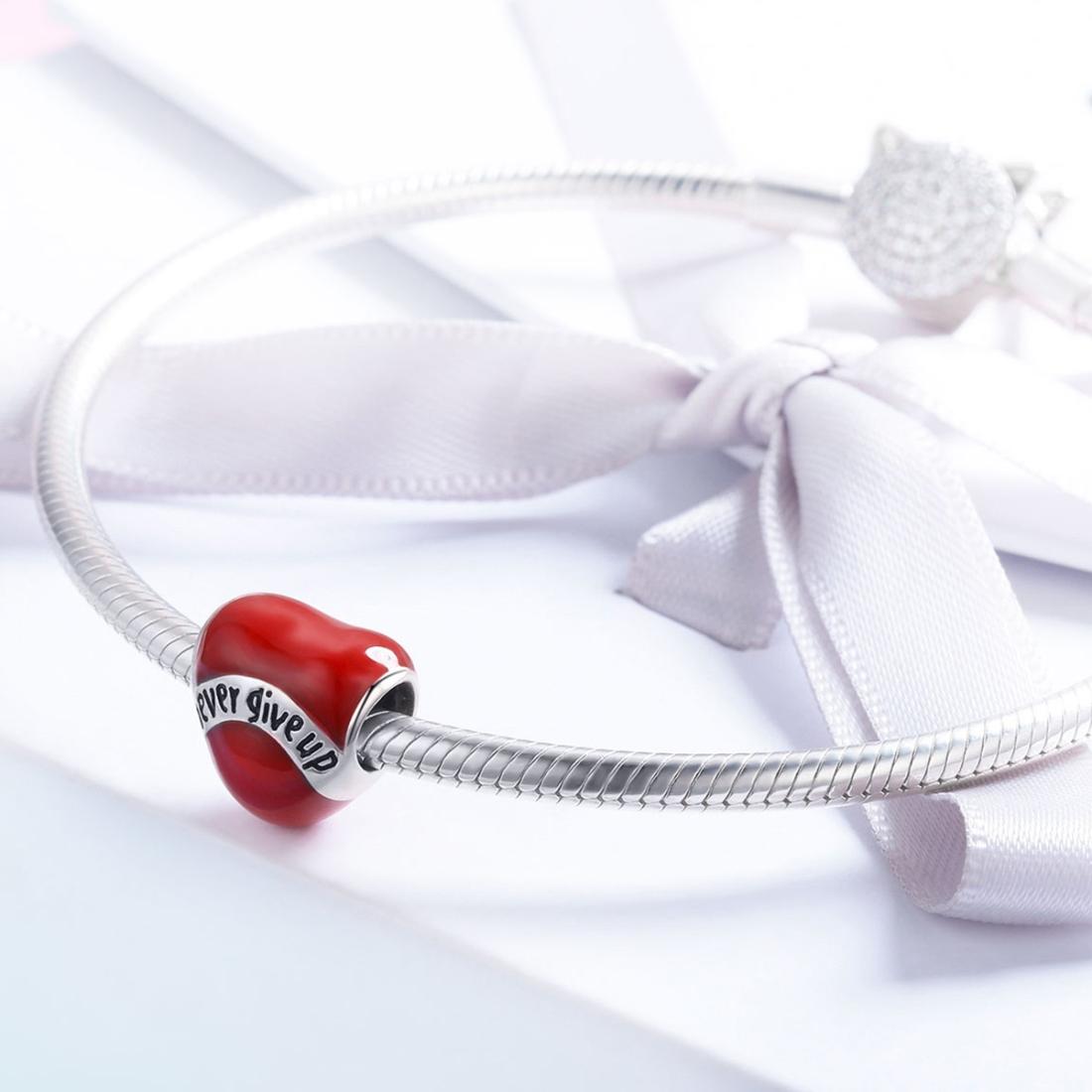 925 Sterling Silver Star Shaped Diamond Beads In Never Give Up 7