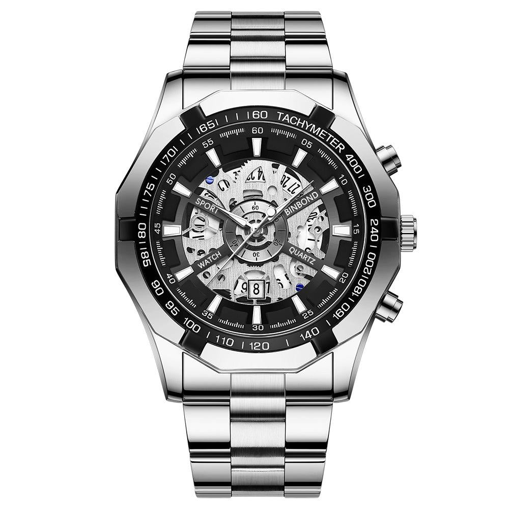 Waterproof Luminous Quartz Watch - Hollowed Design 30m