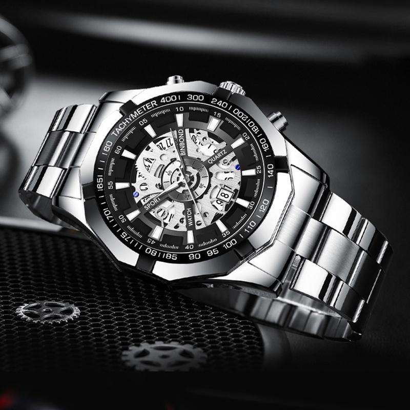 Waterproof Luminous Quartz Watch - Hollowed Design 30m 5