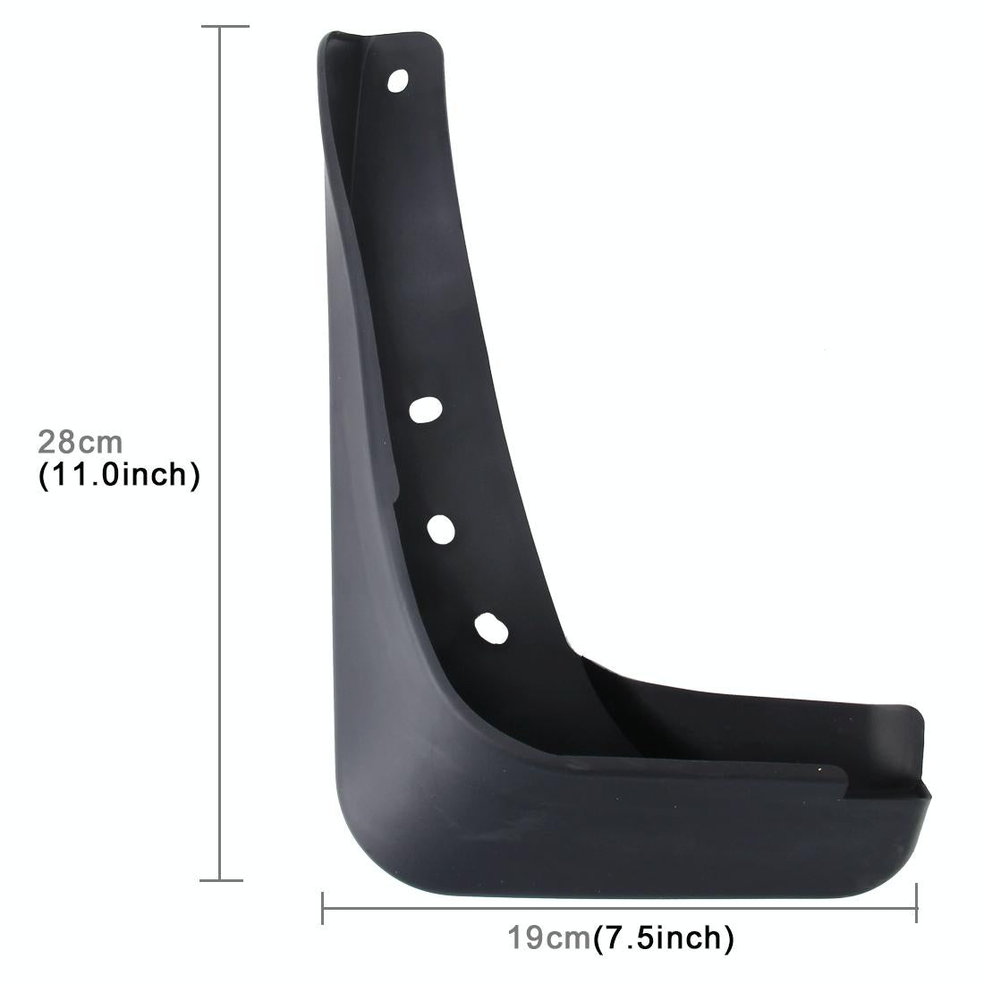 4 Pcs Car Auto Semi-Rigid Pvc Splash Flaps Fender Guard For Audi A3 Sedan 2014 3