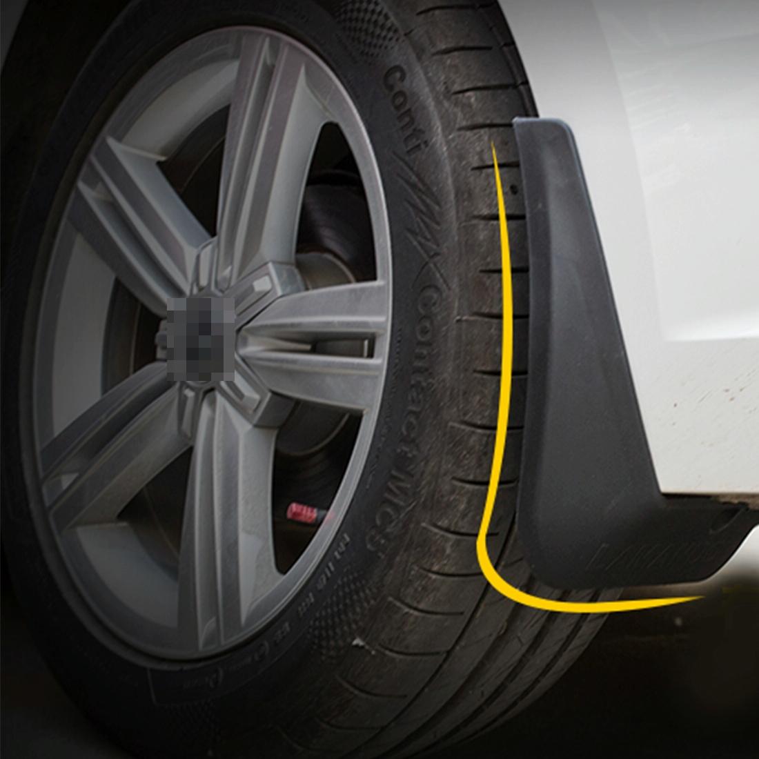 4 Pcs Car Auto Semi-Rigid Pvc Splash Flaps Fender Guard For Audi A3 Sedan 2014 8