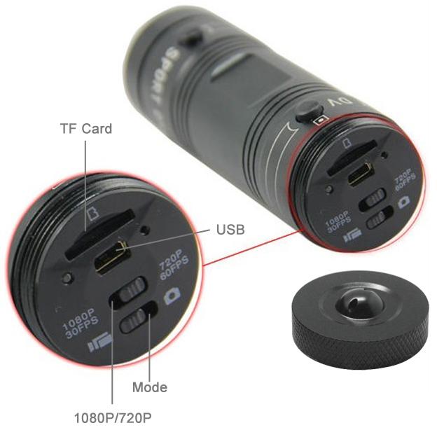 Full Hd 1080p Action Camera with 120 Degree Wide Angle Lens - Tf Card Support 10