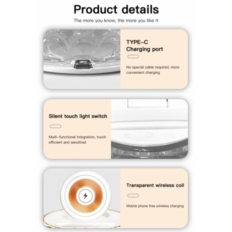 Wireless Charger Dock With Night Light 9