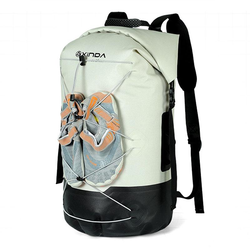Waterproof Outdoor Stream Tracing Backpack Black 16L - Light Grey-16L