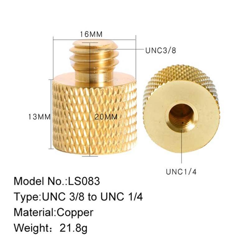 1 / 4 Female To 3 / 8 Male Conversion Screws - Set Of 2 3