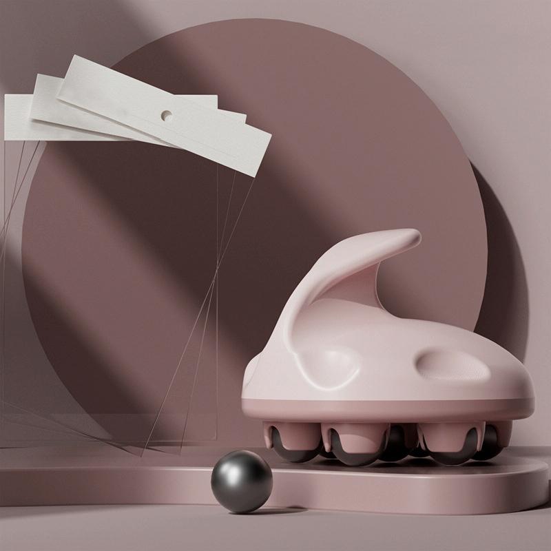 Relaxing Calf & Abdominal Massager Pink Meridian Ball 3