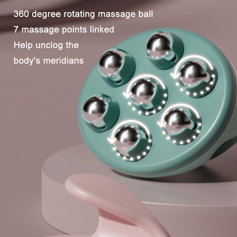 Relaxing Calf & Abdominal Massager Pink Meridian Ball 5