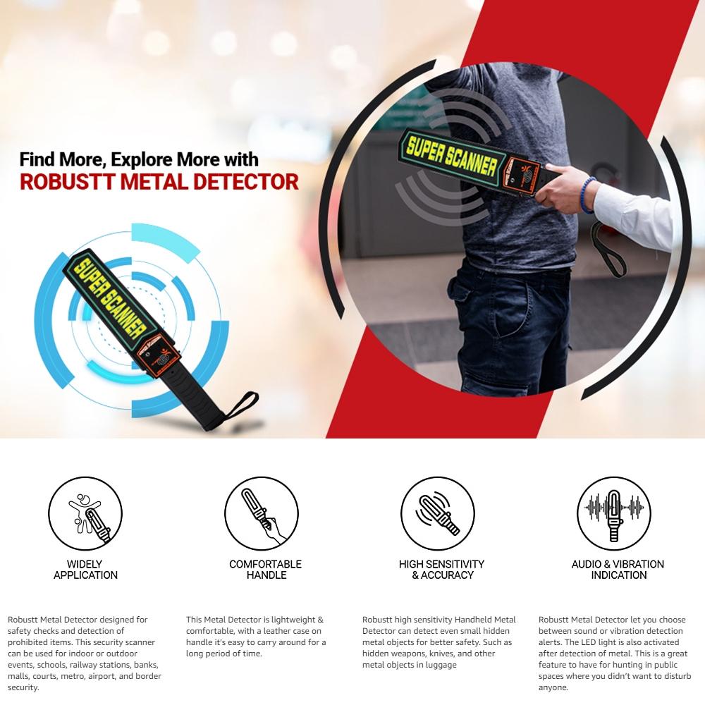 Hand-held Metal Detector - 60mm Detection Distance 8