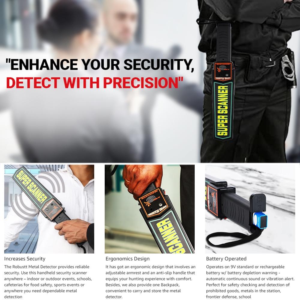 Hand-held Metal Detector - 60mm Detection Distance 9