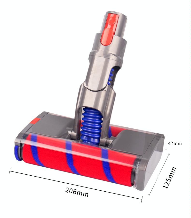 Soft Velvet Double Roller Floor Brush for Dyson Vacuum Cleaners 4