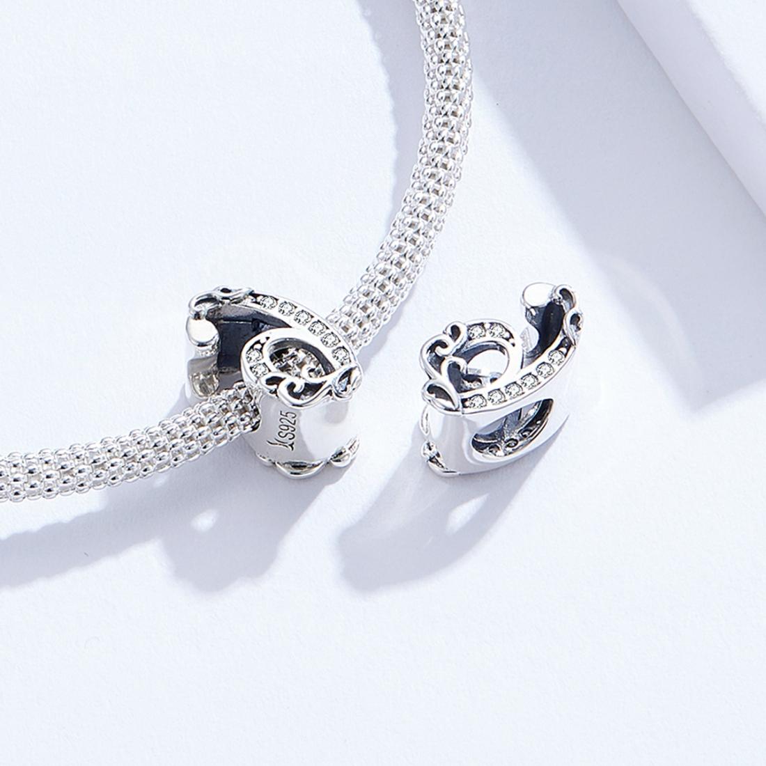 925 Sterling Silver Relief Number Series 0 9 Beads For Diy Bracelets And Necklaces Style - 6 6