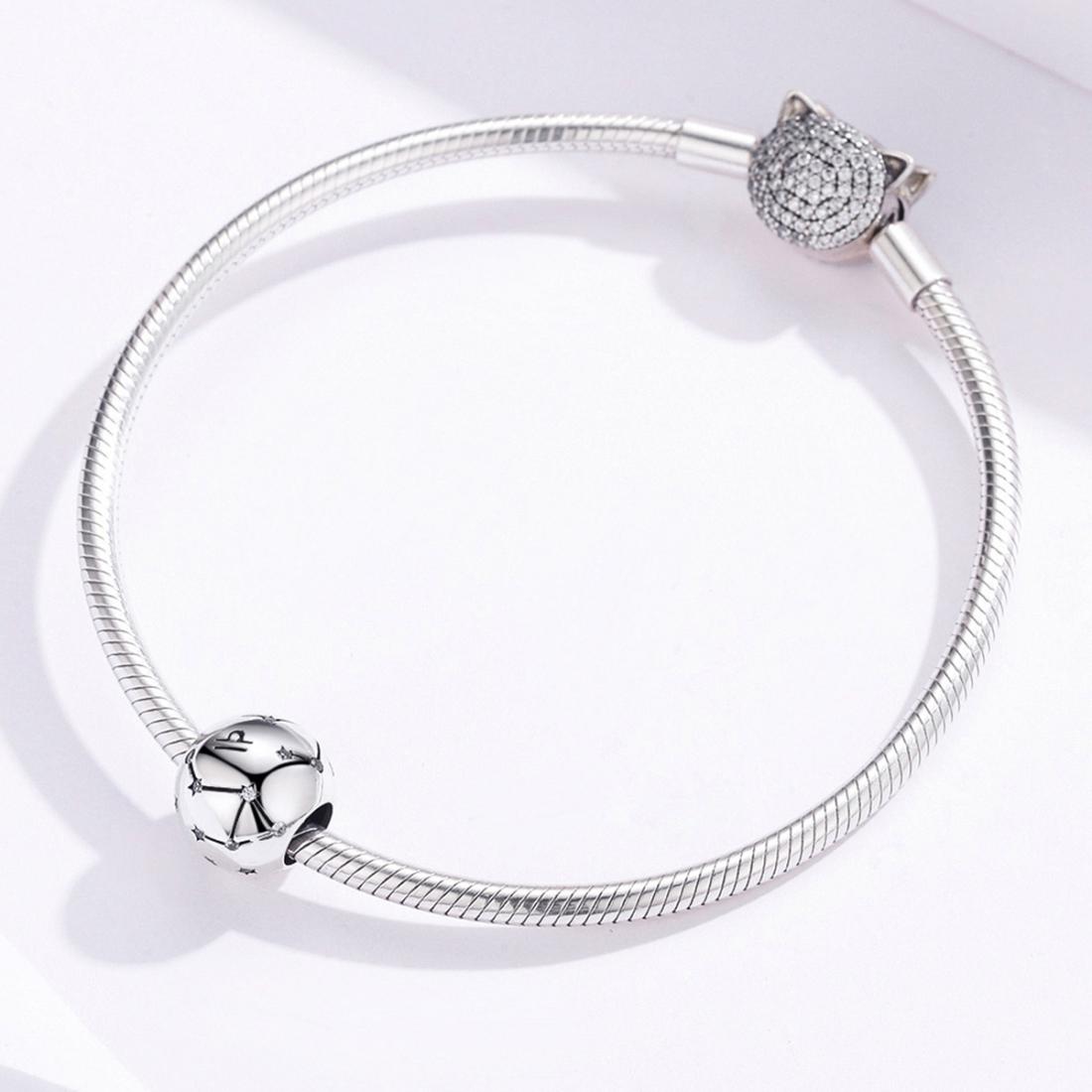 925 Sterling Silver Diy Zodiac Bracelet Beads Libra Style - Libra 7