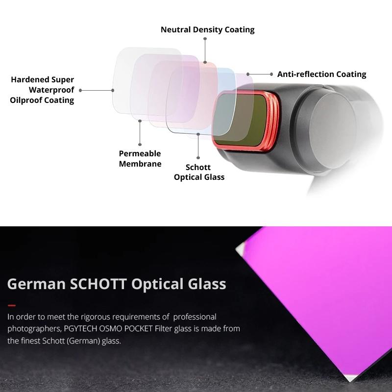 Professional Diving Lens Filter for Dji Pocket - Mrc Cpl 6