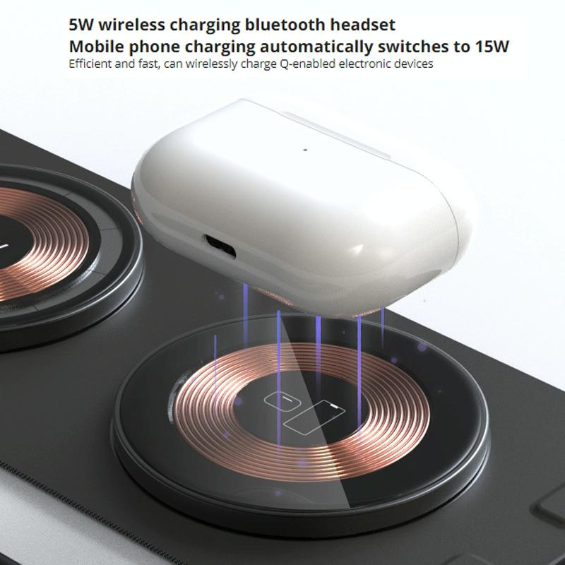 15W 3 In 1 Foldable Wireless Charger 6