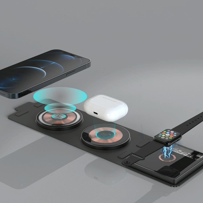 15W 3 In 1 Foldable Wireless Charger 7