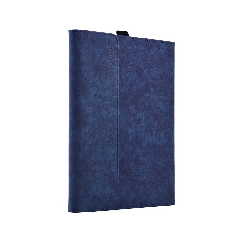 Leather Tablet Case & Power Bag For Microsoft Surface Pro X - 13 Inch Dark Blue 4