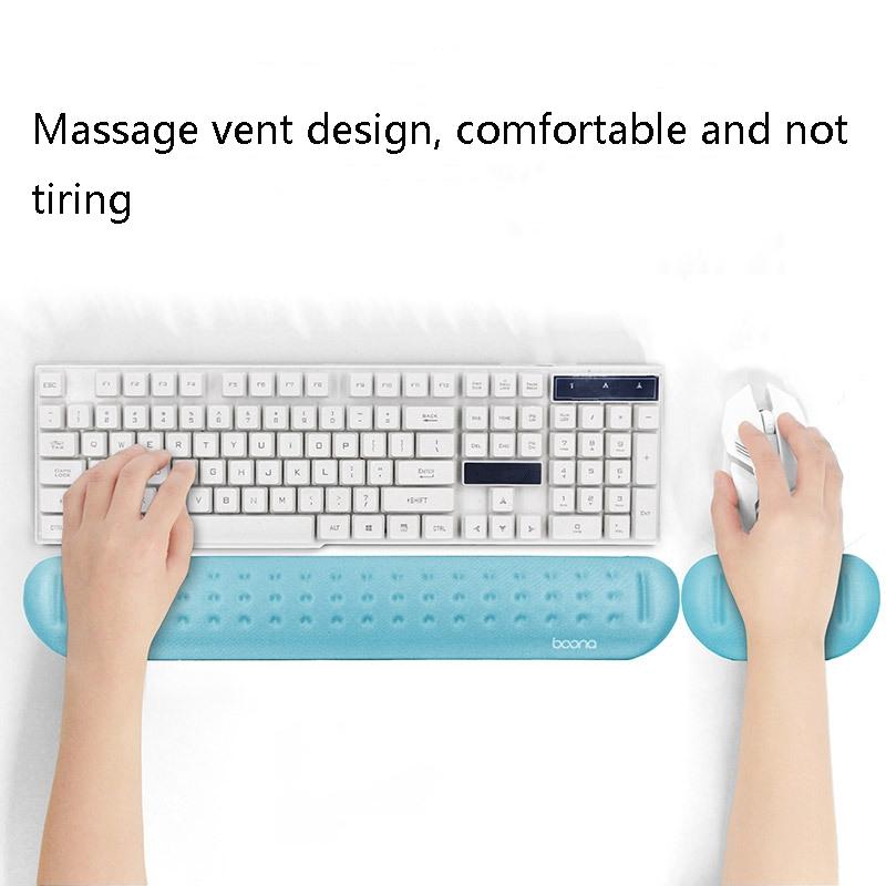 Silicone Memory Wrist Pad For Keyboard And Mouse Medium Size Black 4
