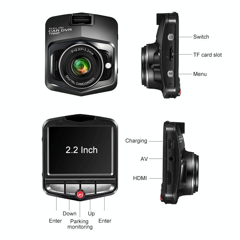 2.2 Car Dvr with Parking Monitoring & Loop Recording - Black 3