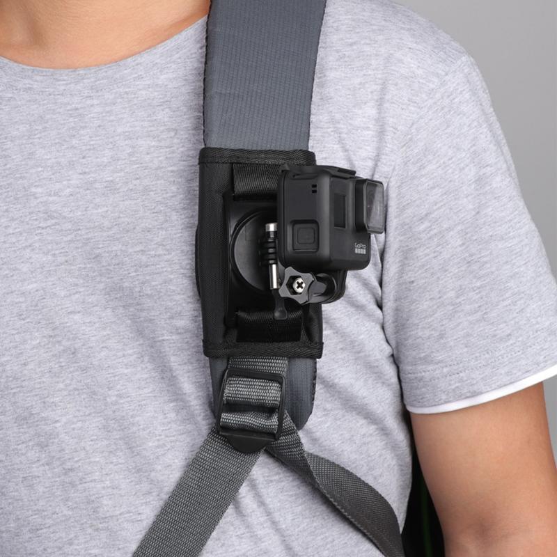 Backpack Mount for Gopro and Other Action Cameras - Hook and Loop Fastener 9