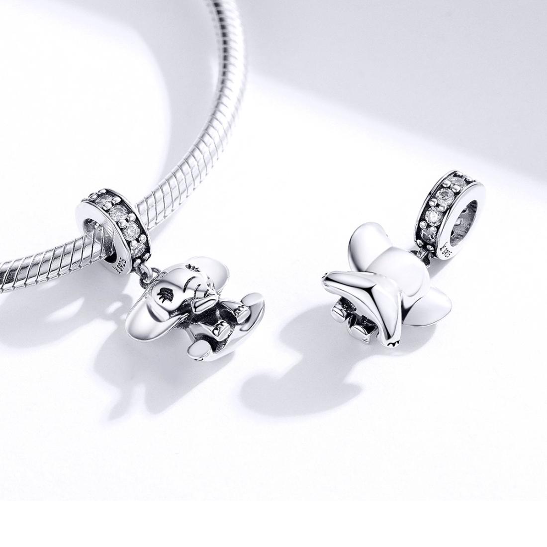 925 Sterling Silver Elephant Pendant For Diy Bracelets 7