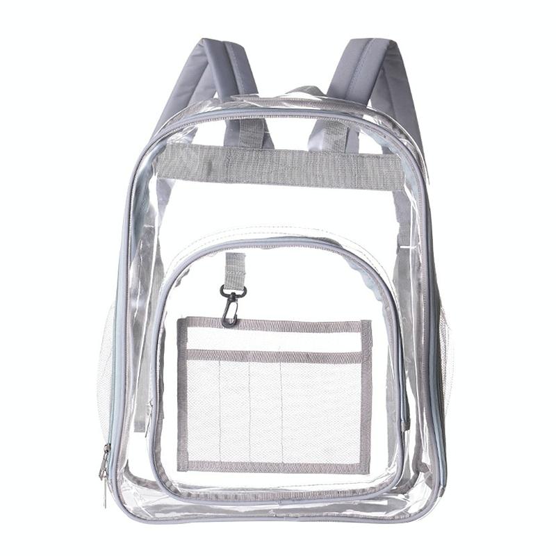 Waterproof Pvc Backpack for Students - Compact and Durable - Candy Colour Black 12